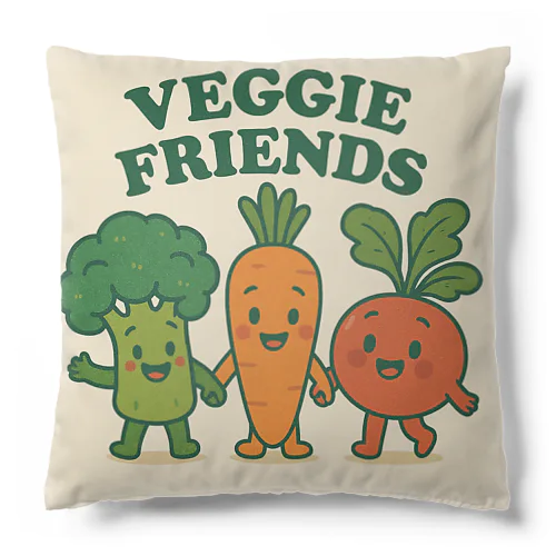 ベジーフレンズ—野菜たちと一緒に、地球にやさしく♪ Cushion