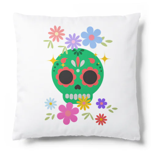 🌸Fiesta Skull　≪mayumi作≫ Cushion