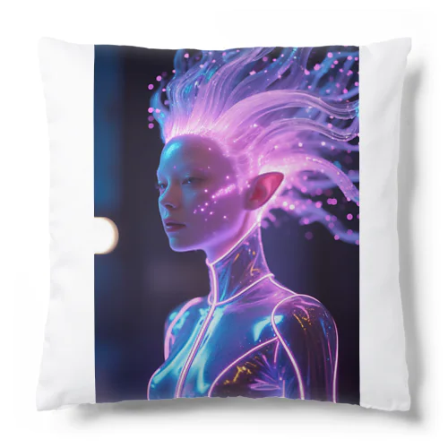 Luminous Particle-Hair Alien 発光粒子髪のエイリアン Cushion