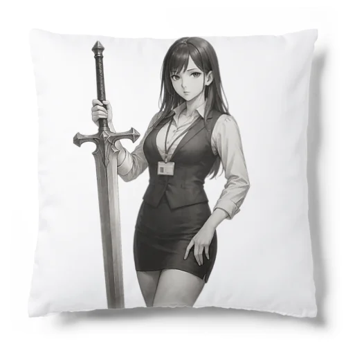 OL×武器（大剣）背景透過-墨のしらべ- Cushion