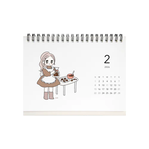naotteのカレンダー　2026 Desk Calendar