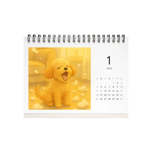 ココの一生　2026年カレンダー Desk Calendar