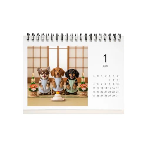だっくんと愉快な仲間たち Desk Calendar