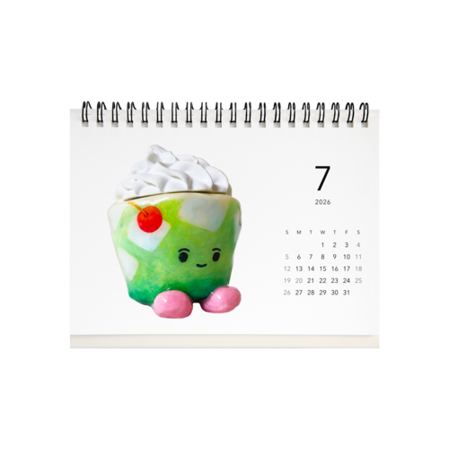 六百田のゆるい立体カレンダー 卓上カレンダー