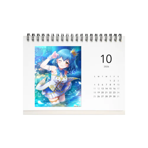 バトルガール ハイスクール 卓上カレンダー（詩穂） Desk Calendar
