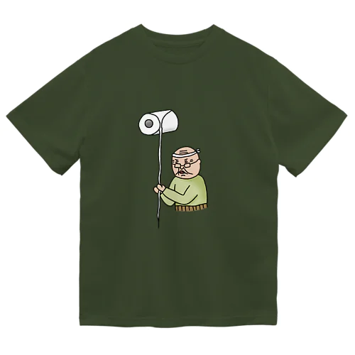 トイレットペーパー細くこよる職人 Dry T-Shirt