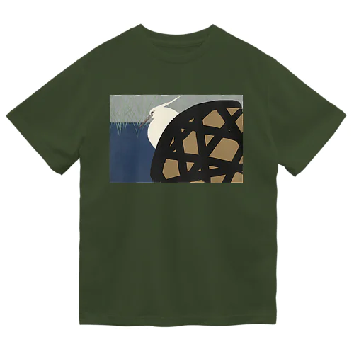 和風　神坂雪佳 「白鷺」 （1909） Dry T-Shirt