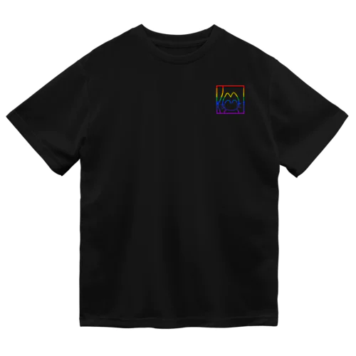 ネコＴ(虹)・前面オフィシャル猫有Ver Dry T-Shirt