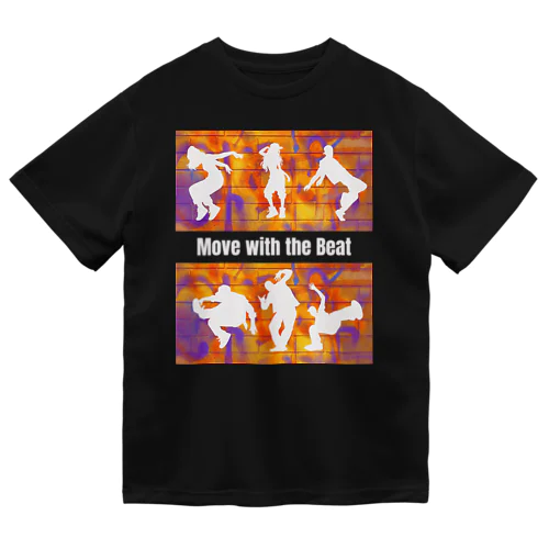 Move with the Beat~White Silhouette８ Dry T-Shirt