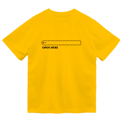ここから開けてください Dry T-Shirt