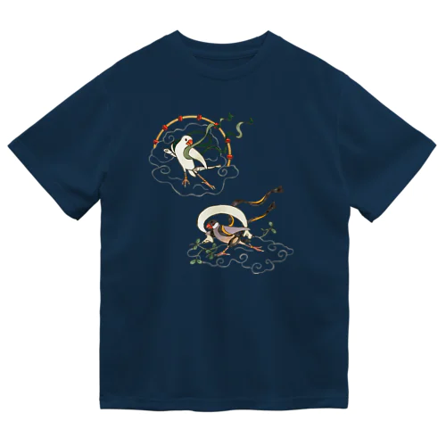 文鳥風神雷神 Dry T-Shirt