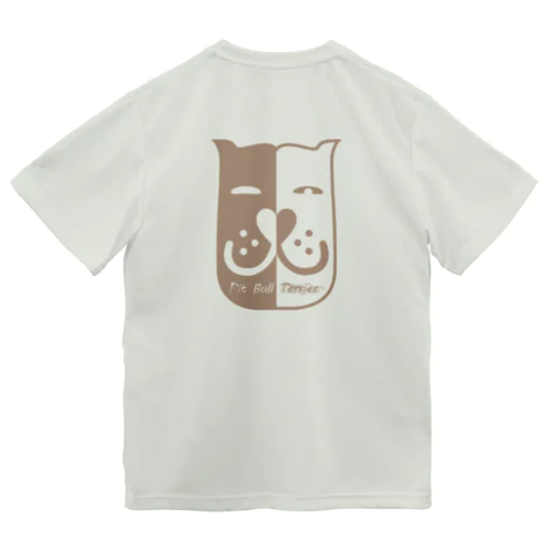 ハーフスケルトン・ピットブルテリア Dry T-Shirt