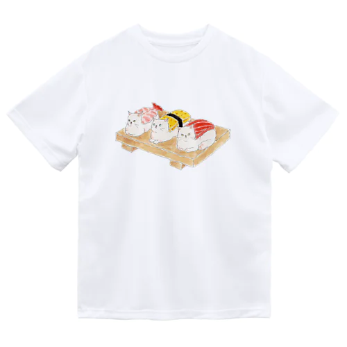 お寿司にゃんこ Dry T-Shirt
