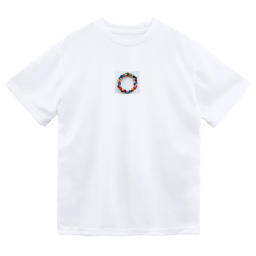 mie糸巻きボタンリースアート Dry T-Shirt