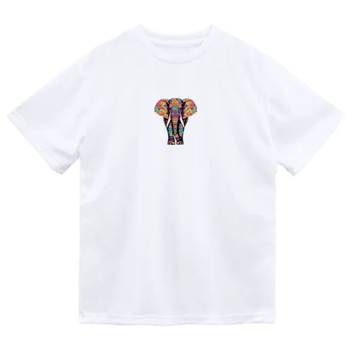 カラフルな象 Dry T-Shirt