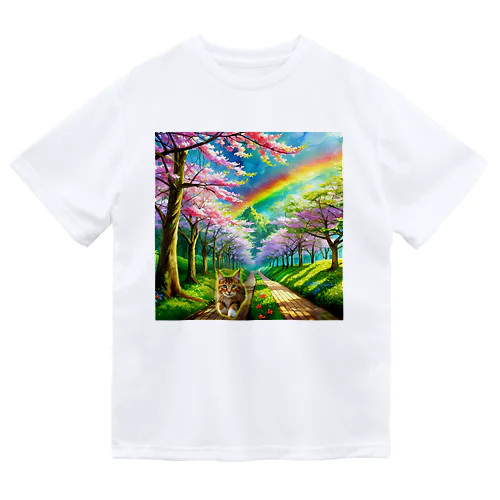 虹の橋を渡って帰ってきた茶トラ猫 Dry T-Shirt