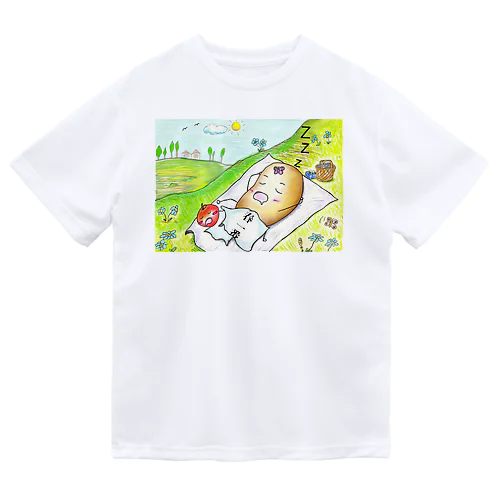 じゃがい君の春一番のお昼寝 Dry T-Shirt