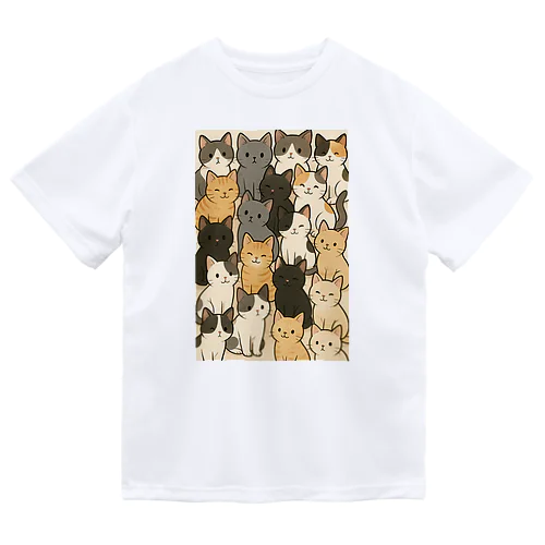 にゃんこ大集合！ Dry T-Shirt