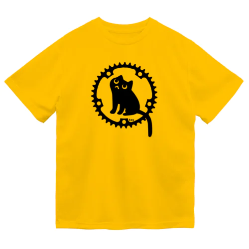 チェーンリングねこ・ブラック Dry T-Shirt