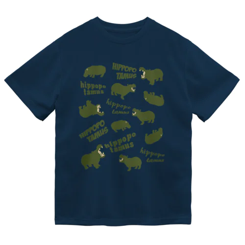 ヒポポタマス総柄 Dry T-Shirt