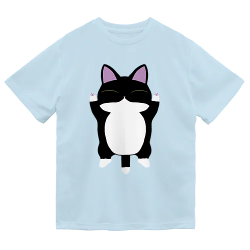 ねこさん・白黒靴下模様。 Dry T-Shirt