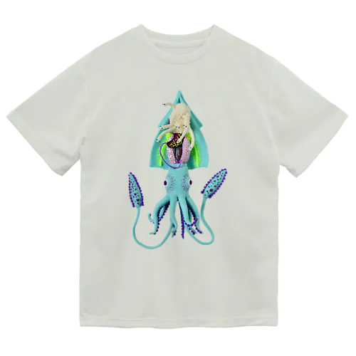 イカの解剖標本 Dry T-Shirt