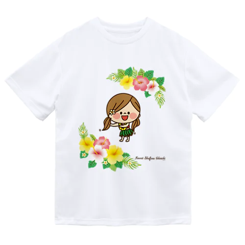 かわいい主婦の1日ハイビスカス Dry T-Shirt