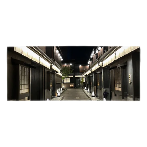 京都の風景　夜 Face Towel