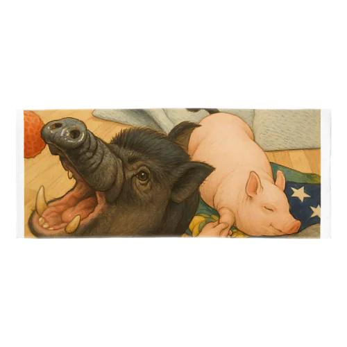 あんこ🐽とまいん🐽🐽 Face Towel
