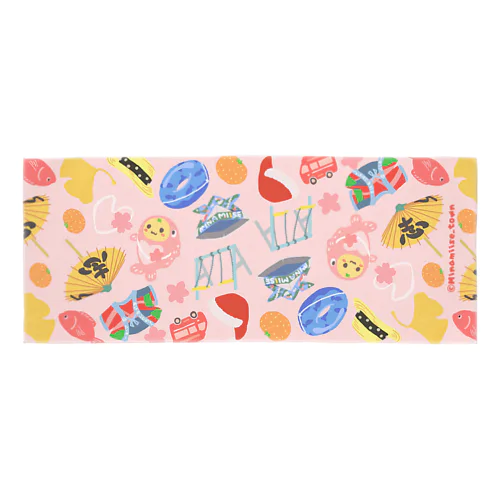 南伊勢町公式│たいみーのすきなものフェイスタオル（さくら） Face Towel