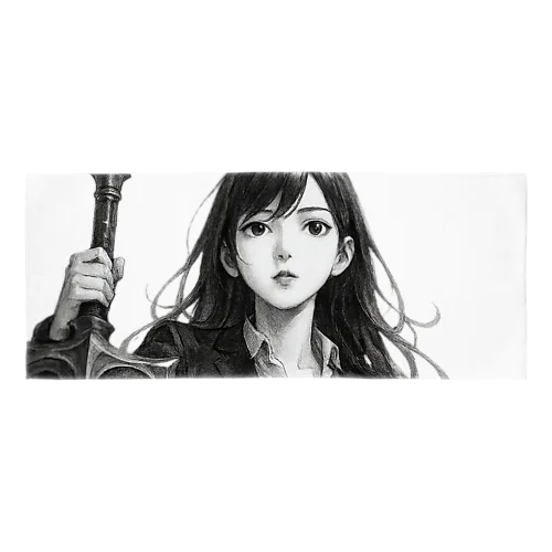 OL×武器（剣）-墨のしらべ- Face Towel