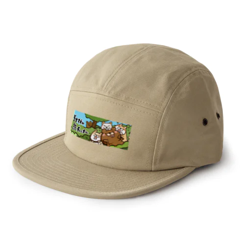 原生林の熊 5 Panel Cap