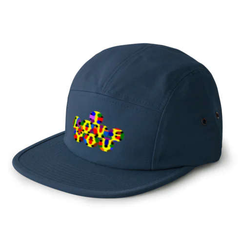 〇文字『I Love you h.t.』 5 Panel Cap