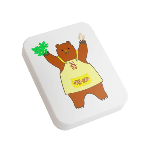 檀君神話 (단군신화)の熊さん Flat Tin Case