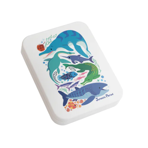 ジュラ紀の海のいきもの Flat Tin Case