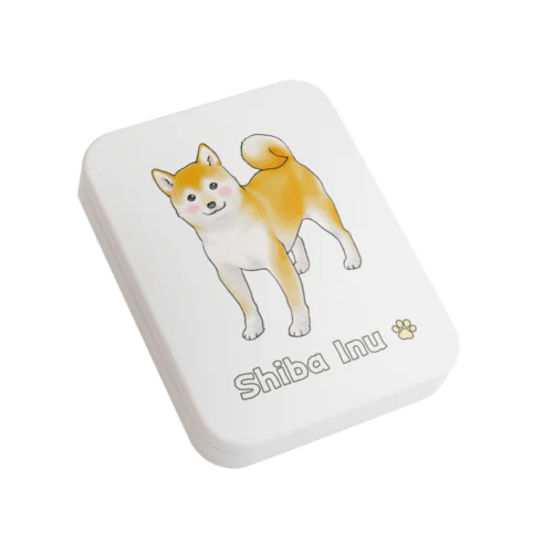 ちょっと照れている柴犬 Flat Tin Case
