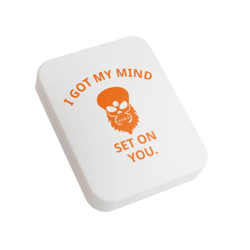 I GOT MY MIND SET ON YOU.(橙) Flat Tin Case