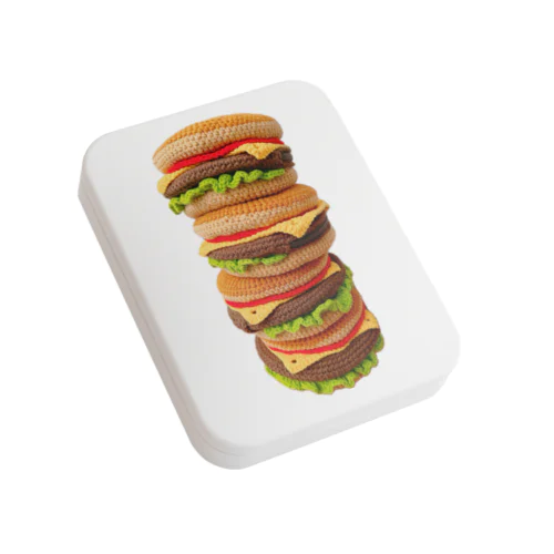 ハンバーガータワー🍔 Flat Tin Case