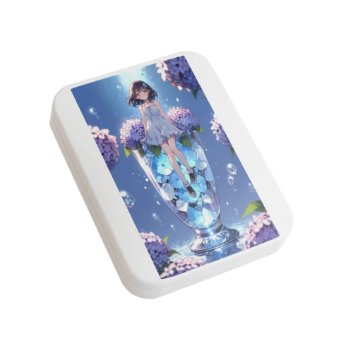 グラスの少女 Flat Tin Case