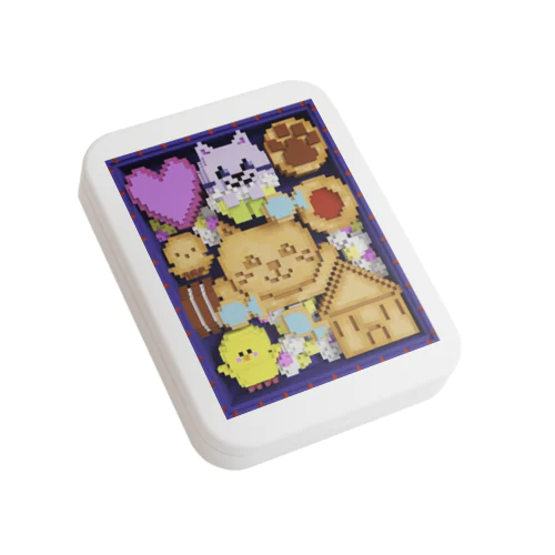 クッキー缶LEOPIYO  Flat Tin Case