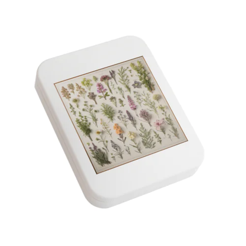Flowers Flat Tin Case