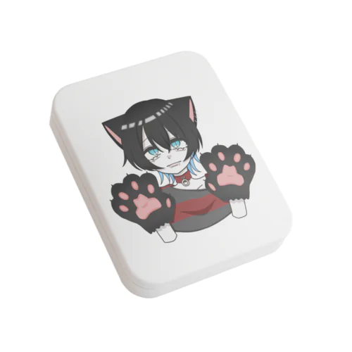 黒猫ちゃん Flat Tin Case