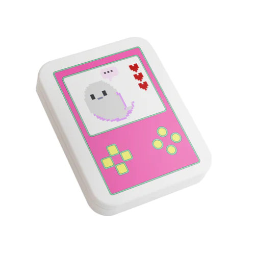 おばけ（レトロなゲーム機） Flat Tin Case