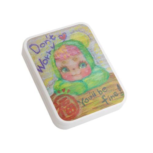 福丸ちゃんコンテ画グッズ Flat Tin Case