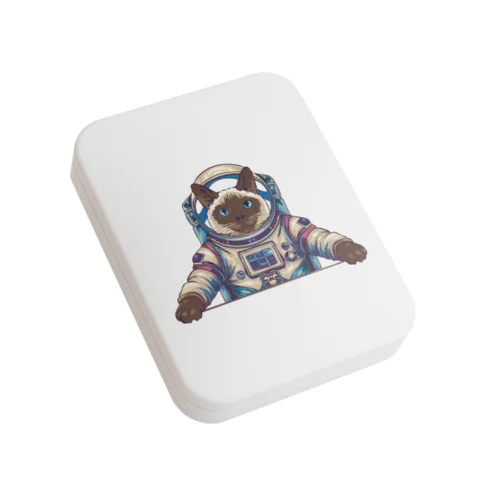 宇宙猫Maron Flat Tin Case