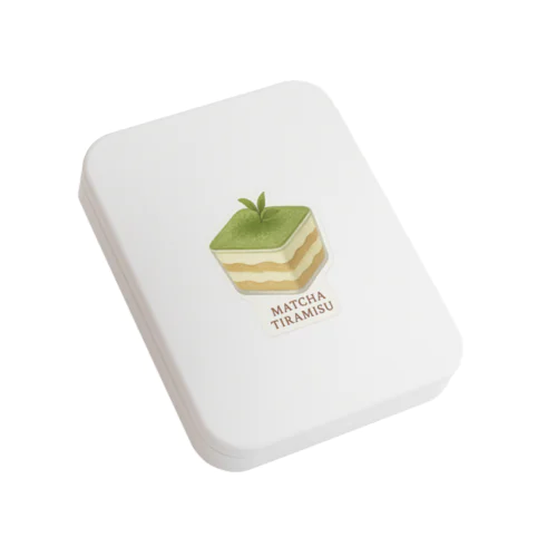 抹茶ティラミス Flat Tin Case