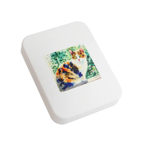 猫の日常。 Flat Tin Case