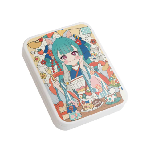 バースデーもぐもぐ大明神 Flat Tin Case