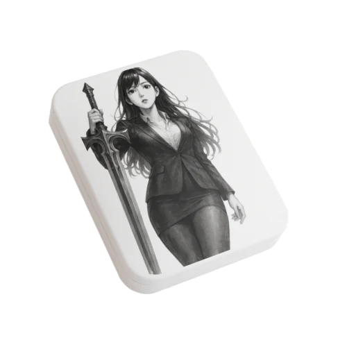 OL×武器（剣）-墨のしらべ- Flat Tin Case