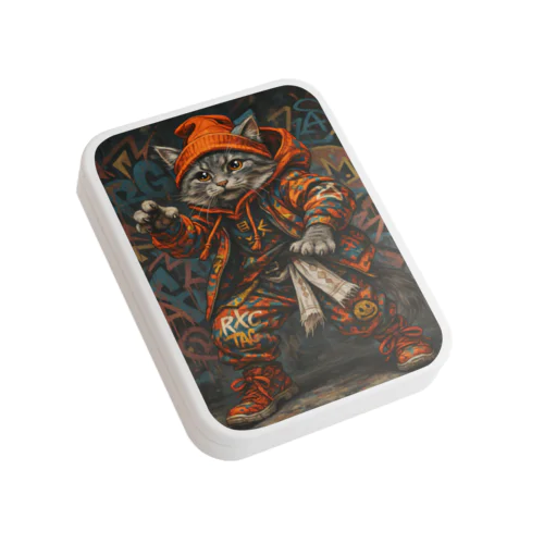 HIPHOP猫 Flat Tin Case
